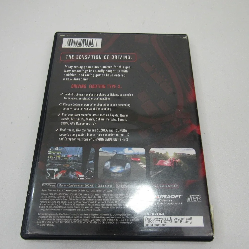 Driving Emotion Type-S (Sony PlayStation 2, PS2, 2001)‎